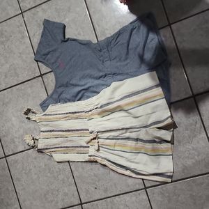 Two girls rompers size 7